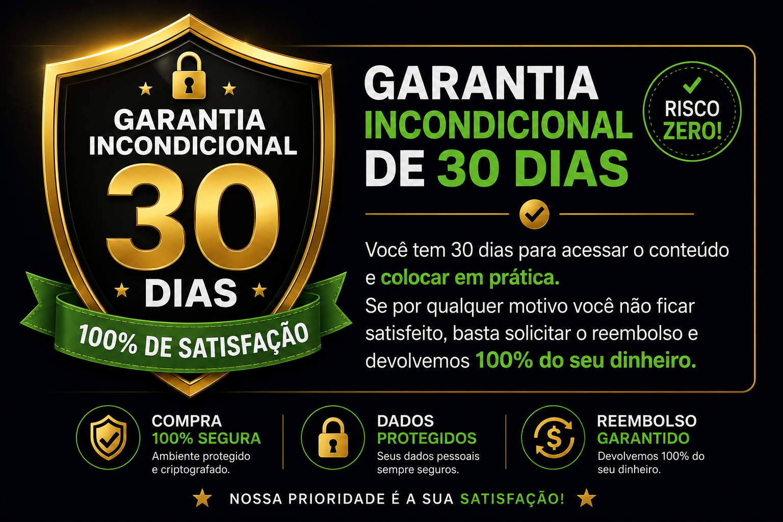 Garantia de 30 dias
